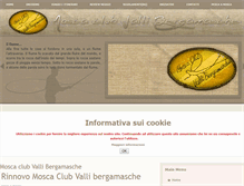 Tablet Screenshot of moscaclubvallibergamasche.com